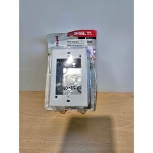 Legrand Wiremold BW35 Extra Deep Box White Metal On-Wall Wiring Heavy Duty